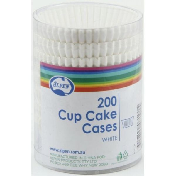 CUPCAKE PATTY PANS (200) WHITE - 107101