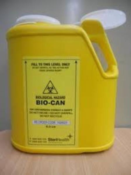 SHARPS CONTAINER 8LTR BIO-CAN STERI - Click for more info