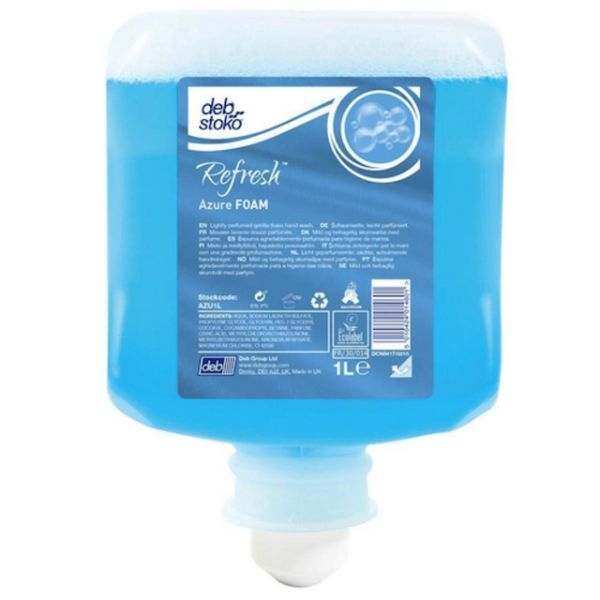 SOAP POD (DEB) AZURE BLUE 1LT EACH (CTN 6) - 1497556