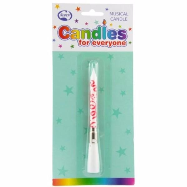 CANDLE MUSICAL BIRTHDAY 4 ASSORTED - 431172