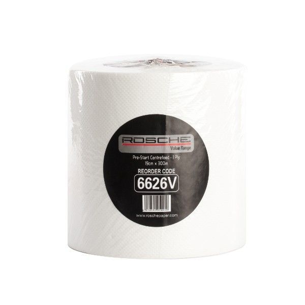 TOWEL CENTRE PULL ROSCHE 300m (PACK 4 ROLLS) - 6626