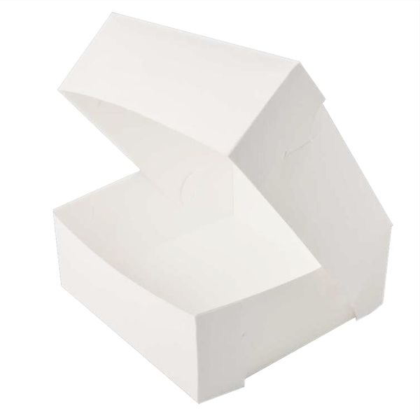 CAKE BOX 8 x 8 x 5 WHITE PKT 100 - CB885