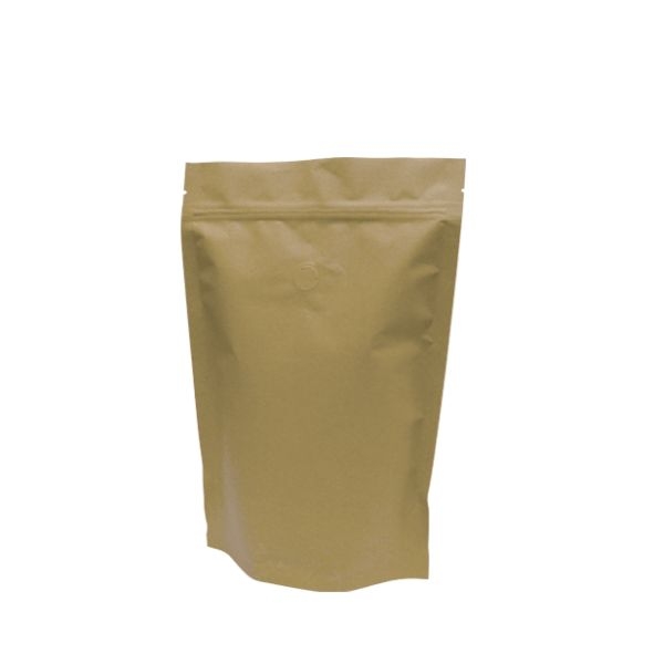 COFFEE BAG STAND UP 500G EACH (CTN 500) BROWN  - CBSU500-BRN