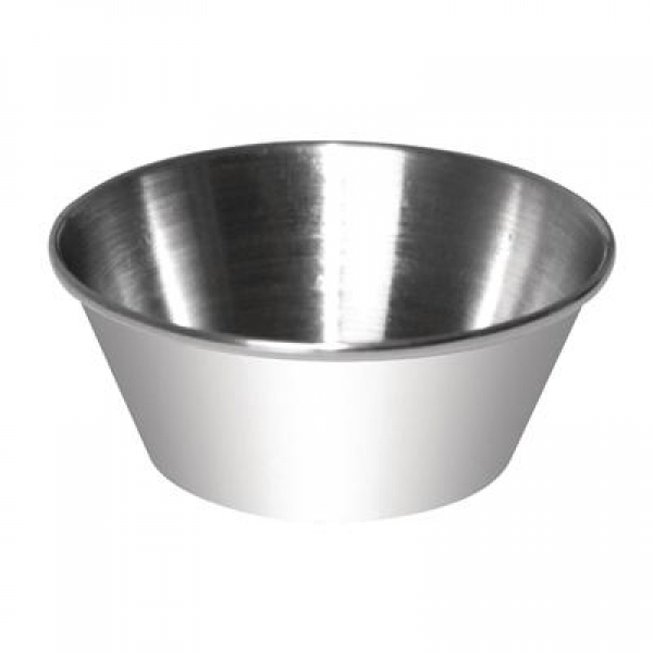 SAUCE CUPS STAINLESS STEEL 45ML ea (box12) - GG877