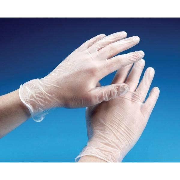 GLOVES VINYL CLEAR LARGE BOX100 - GVCL