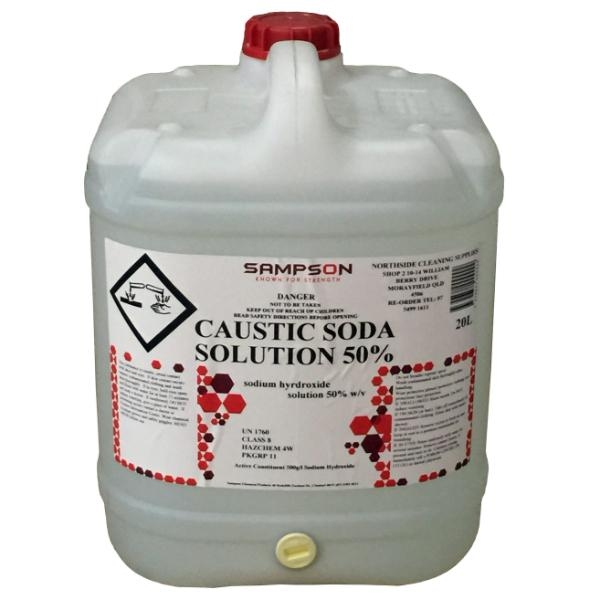 CAUSTIC SODA LIQUID 50% 20LTR - NCPS156