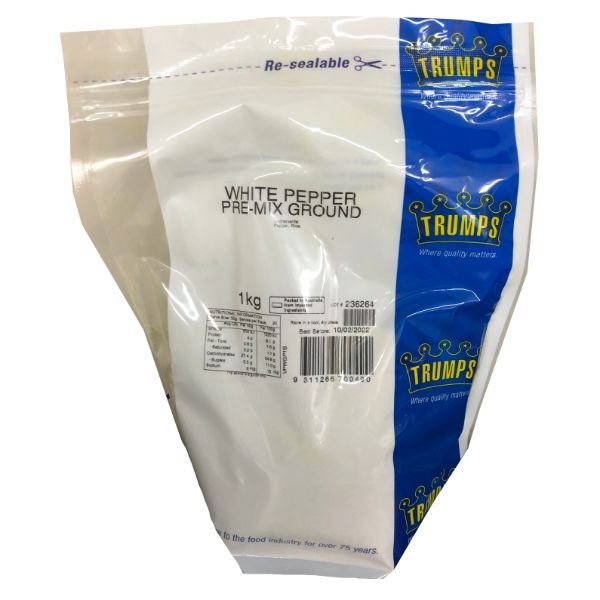 PEPPER WHITE GROUND 1KG EA - NCPS2636