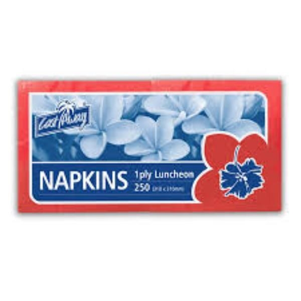 NAPKIN 1PLY LUNCH RED PK 250 (CTN 2500) - NCPS6681-PK