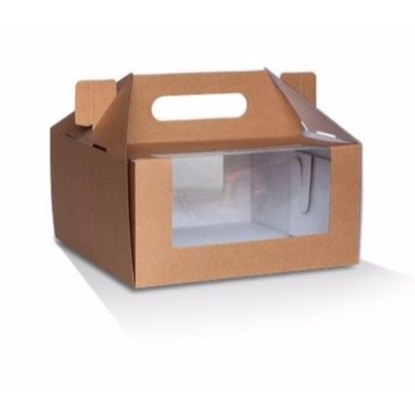 CAKE BOX PACK N CARRY 8x8x4 EACH (CTN100) - PCCB84