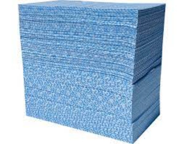 WIPE HEAVY DUTY BULK ANTI-BACTERIAL BLUE 600x600 EACH  (CTN100) - PPWS-BLUE