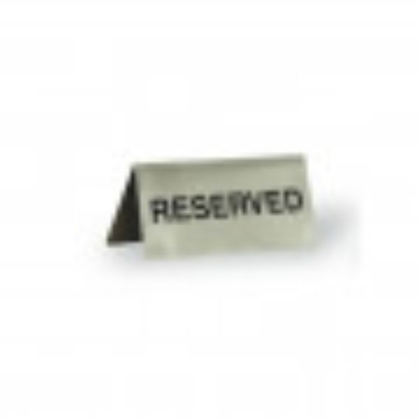 TABLE SIGNS RESERVED STAINLESS STEEL EACH - TI57800