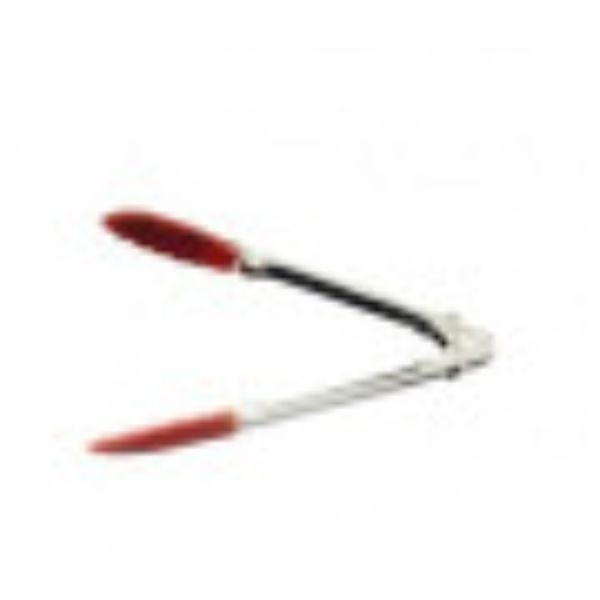 TONGS S/S SILICONE TIP 180MM RED - TK36050-R