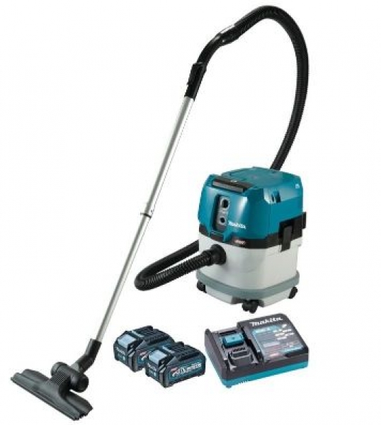 MAKITA CANISTER 40V VACUUM INCLUDES CHARGER AND 2 BATTERIES - VC003GLM22
