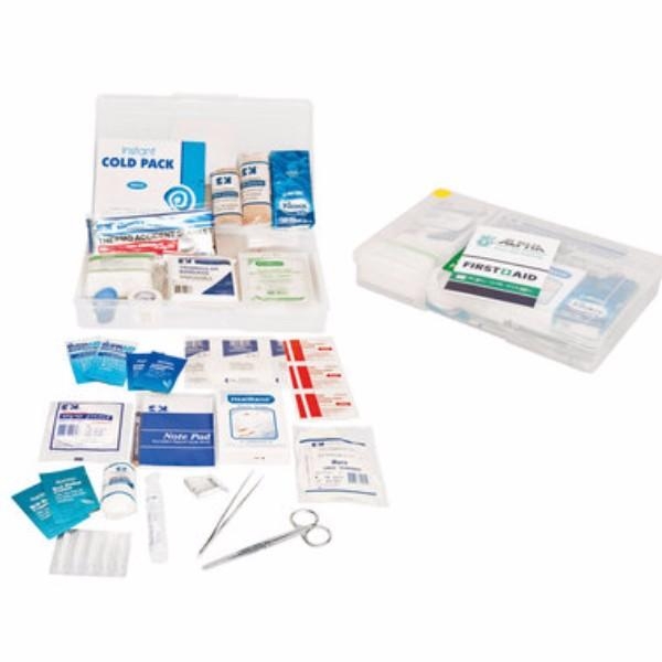 FIRST AID KIT FOR VEHICLE CLEAR CONTAINER - WPC1
