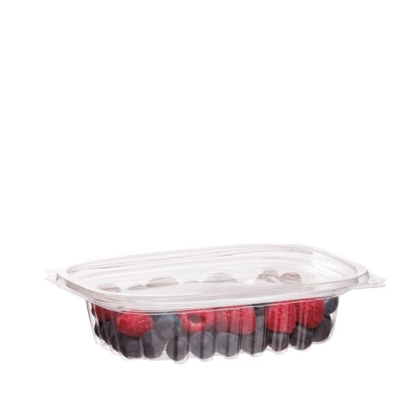CONTAINER RECT 8oz PLA AND LID PK100  CTN300 - Y235S0064