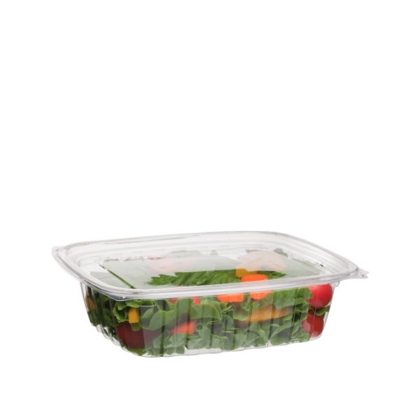 CONTAINER RECT 24oz PLA AND LID PK100  CTN200 - Y614S0064